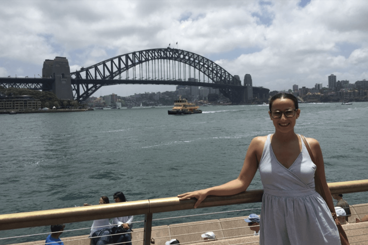 Estefanía estudiando inglés en Gold Coast
