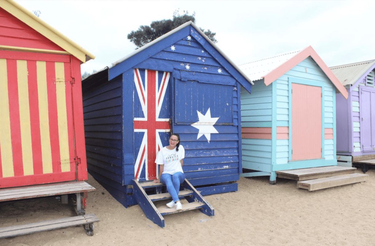 Estefanía estudiando inglés en Gold Coast