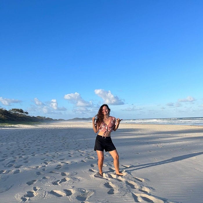 Antònia, estudiante YouTooProject en Byron Bay