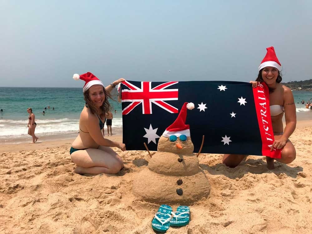 Amigas en la playa Australia