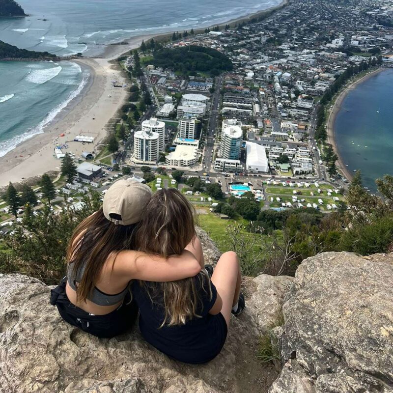 Estudiantes en Auckland, Nueva Zelanda