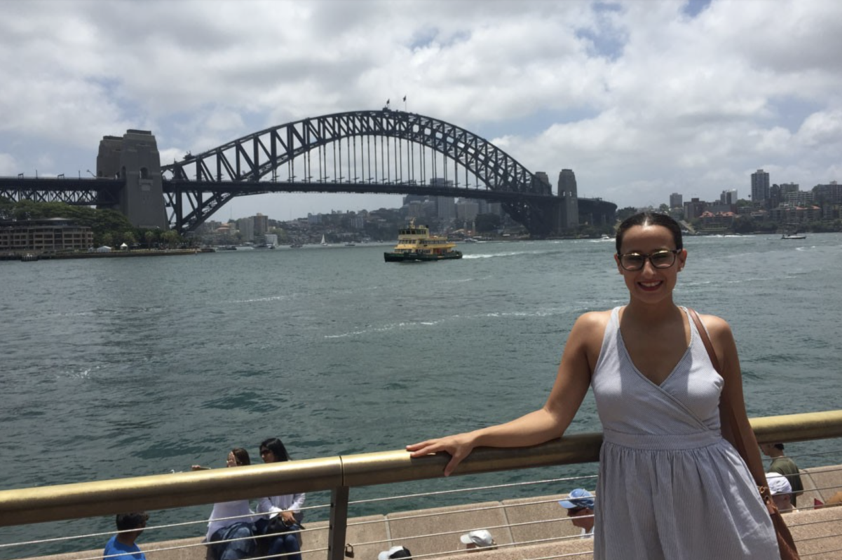 Estefanía estudiando inglés en Gold Coast