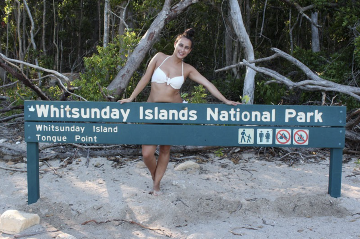 Estefanía estudiando inglés en Gold Coast