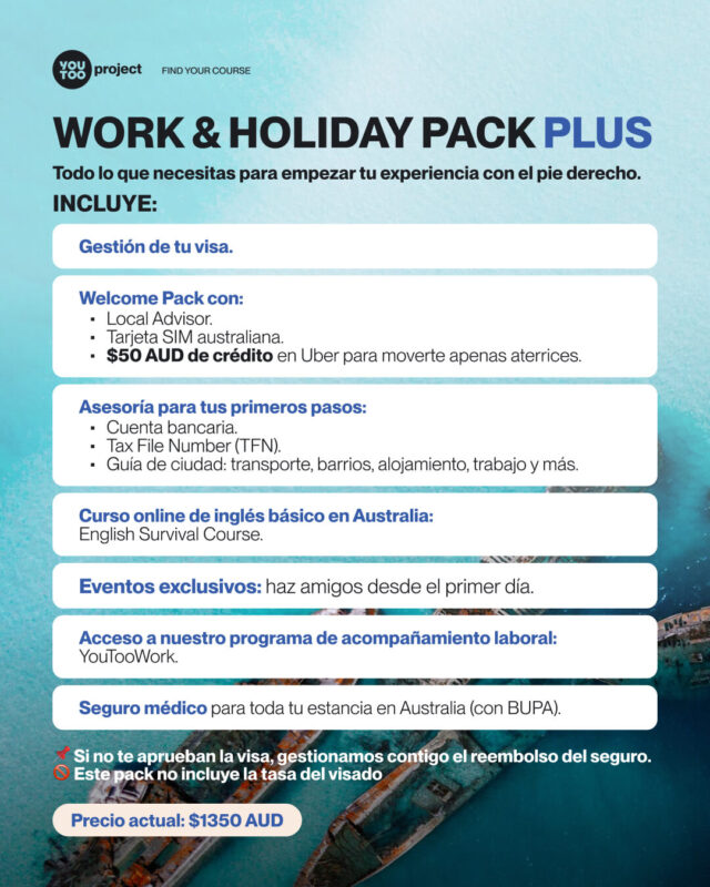 Work and Holiday visa 462 pack YouTooProject